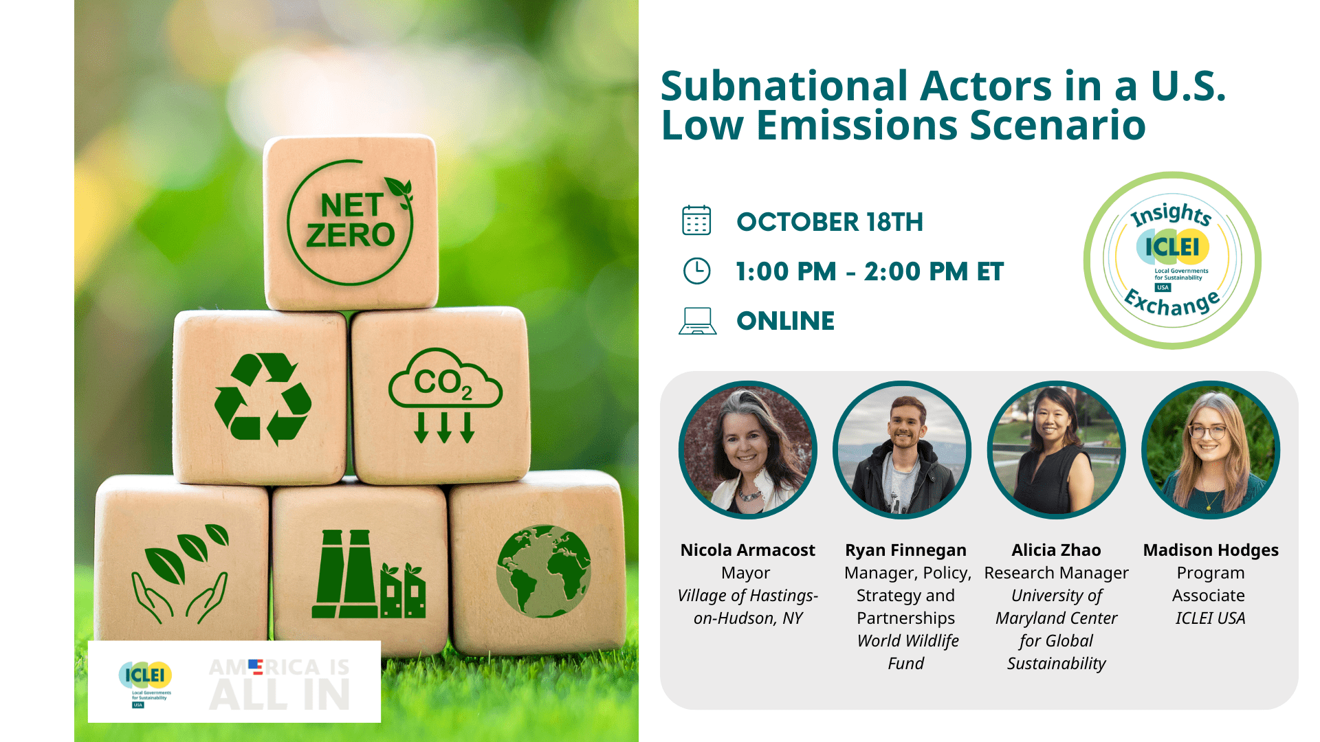 Subnational Actors in a U.S. Low Emissions Scenario