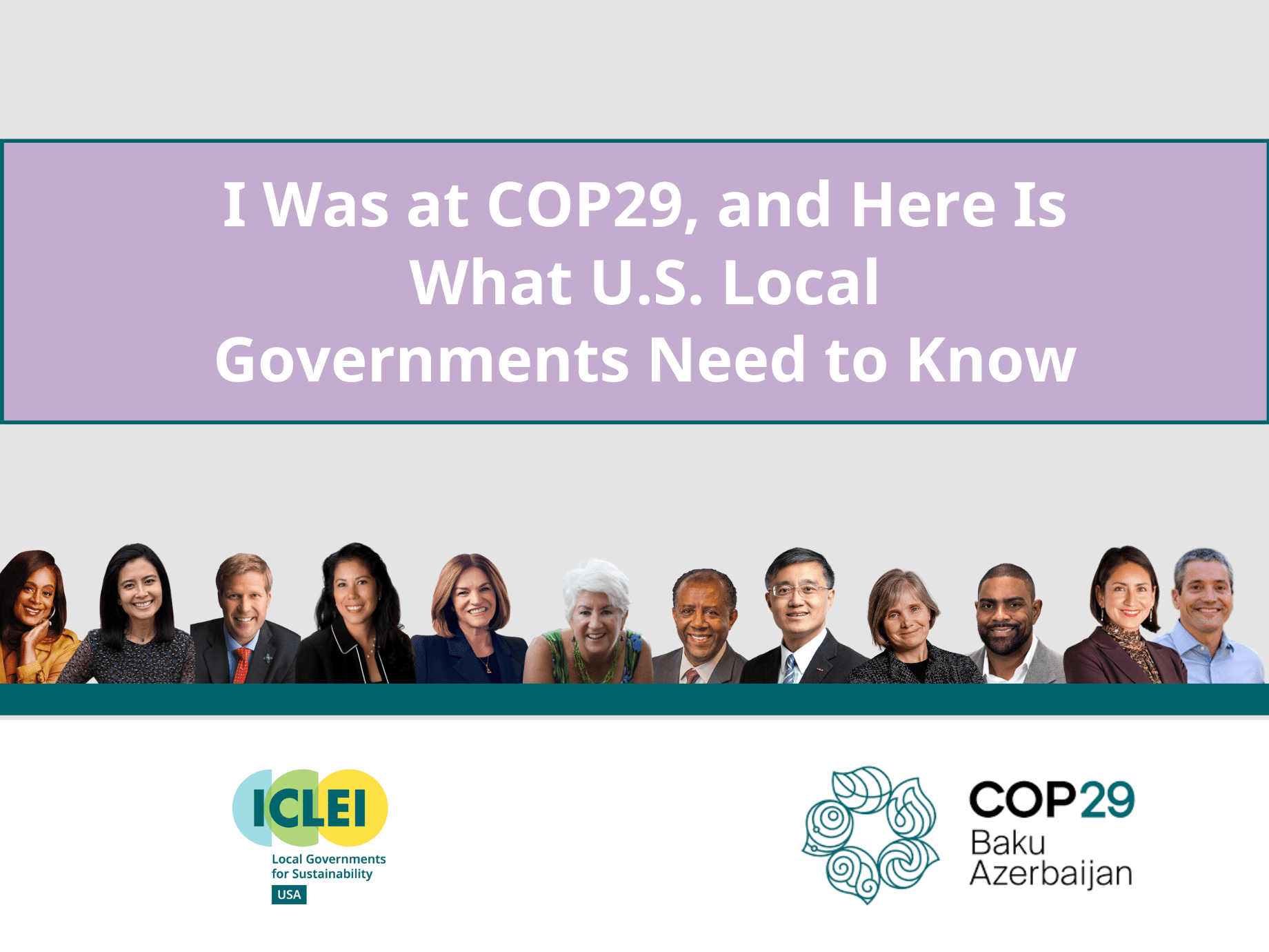 I Was at COP29, and Here Is What U.S. Local Governments Need to Know