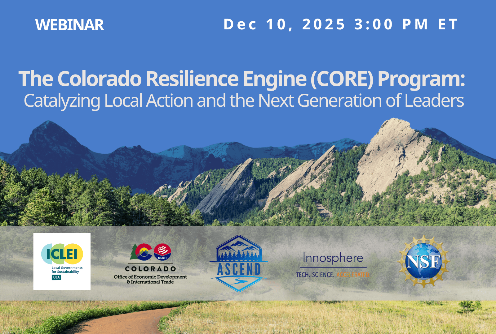 Catalyzing Local Resilience Action and the Next Generation of Leaders: The Colorado Resilience Engine (CORE) Internship Program 