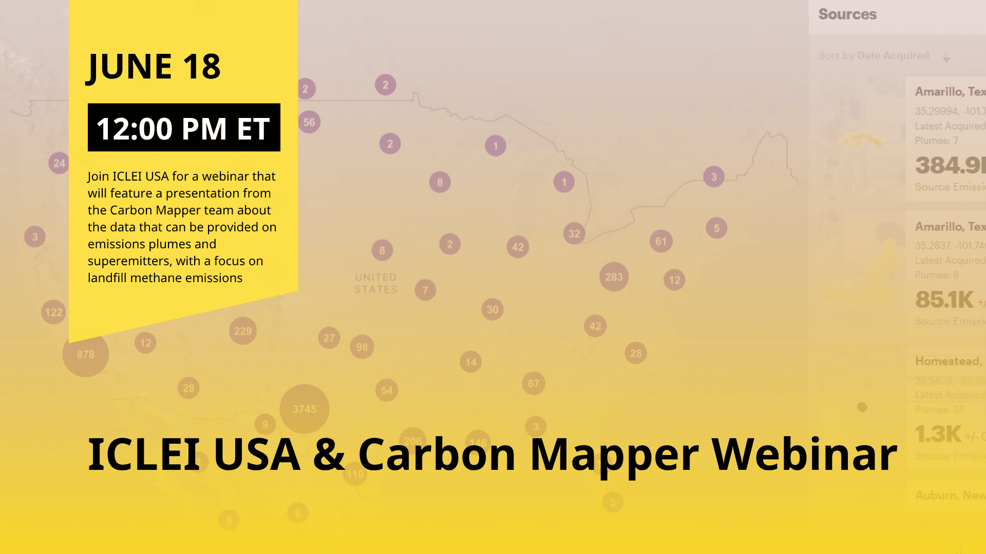 ICLEI USA & Carbon Mapper Webinar