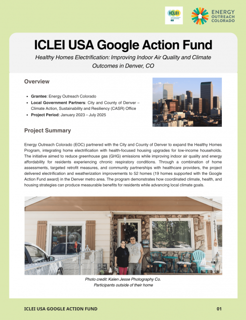GAF Healthy Homes Electrification Improving Indoor Air Quality and Climate Outcomes in Denver, CO